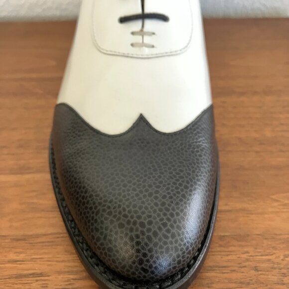 Office of Angela Scott, Mr. Evans Wingtip WEU 39, US 8, Oxford Black and White - Picture 8 of 10